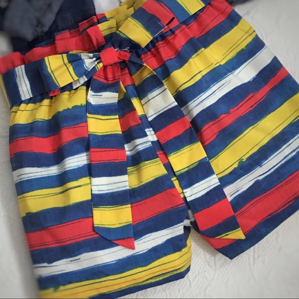 🌈 Rainbow Waves Multi Stripe Shorts